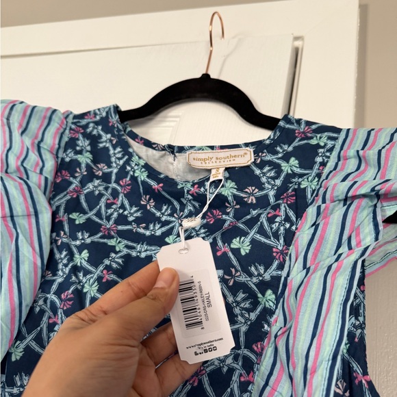 Simply Southern Floral Ruffle Tiered Maxi Dress New NWT Cottagecore - Picture 7 of 12